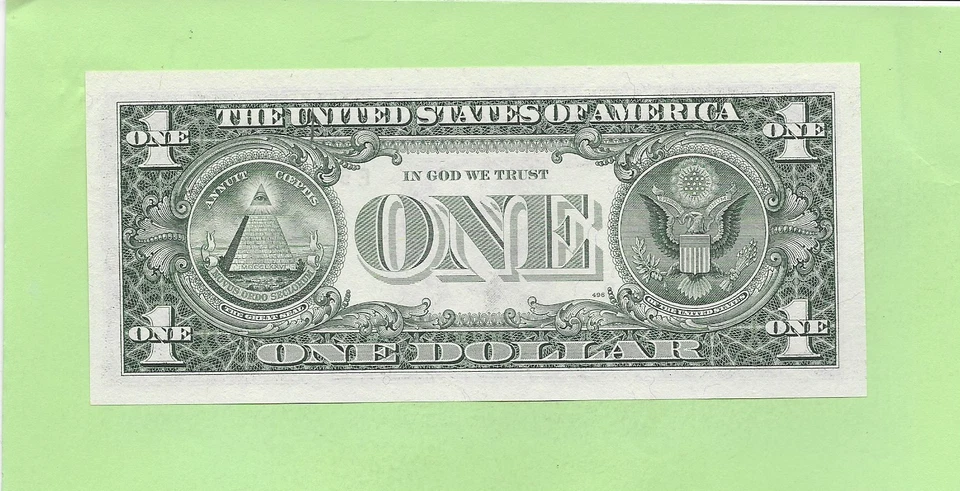 1993 ..UNCIRC $1  E 5710 0175 B ....  RADAR READS SAME FORWARD/BACK - Image 2 of 2