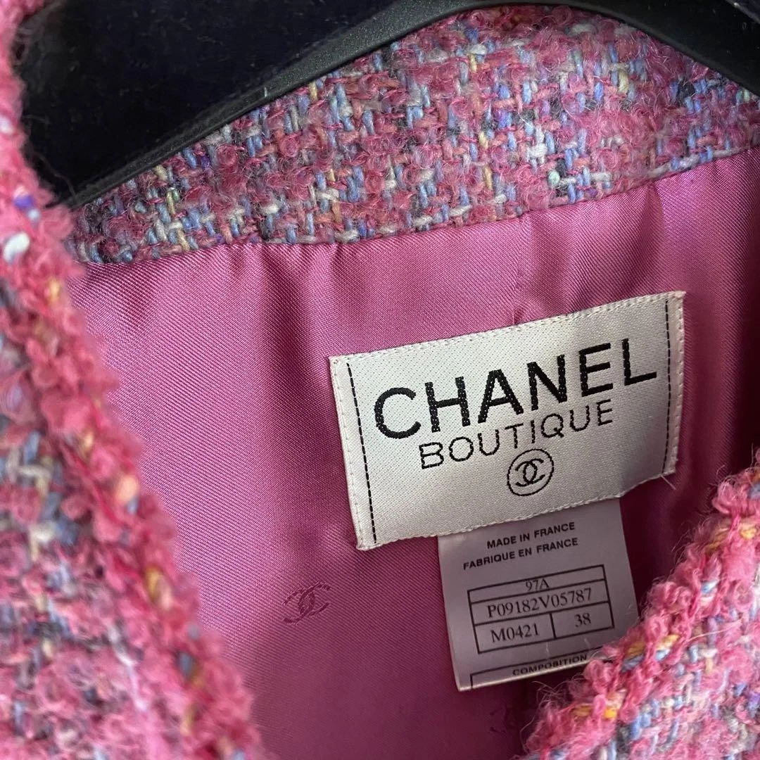 Giacca tweed Chanel anni 90 38 lana mohair