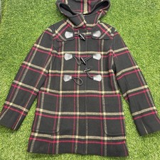 Pendleton Wool Heritage Toggle Jacket Womens 4 Plaid Hooded Heavyweight