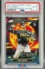 2024 TOPPS CHROME COSMIC PAUL SKENES ROOKIE RC PLANETARY PURSUIT SUN PSA 8