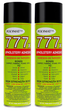 2 CANS 777 Foam  Fabric Liner Box Carpet Upholstery Spray Glue Adhesive