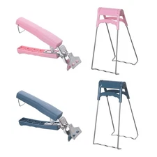 4 Pcs Hot Plate Gripper Set Stainless Steel Kitchen Gadget for Safe Handling ...