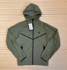 Nike Tech Woven Windrunner Jacket Lightweight Olive Mens Medium Tall RRP £110