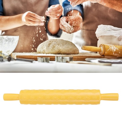 (Chrysanthemum)Fondant Cake Embossing Rolling Pin Baking Dough Roller US - Picture 7 of 16