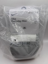 Nike Everyday MAX Cushioned Crew Socks 3-Pack White Sz Small SX5547-100 FREE SHP