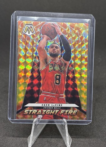 2021-22 Panini Mosaic Zach Lavine #5 Case Hit SSP Straight Fire Insert Prizm
