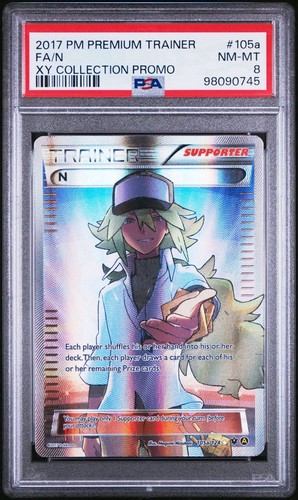 2017 POKEMON PREM TRAINER XY COLLECTION PROMO #105A FULL ART/N PSA 8 NM-MINT FA - Picture 5 of 6