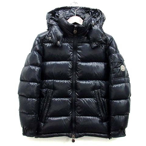 Moncler MAYA ブラック ダウンジャケット フード付き ブラック Moncler Maya 70 ショートダウンジャケット : ショート