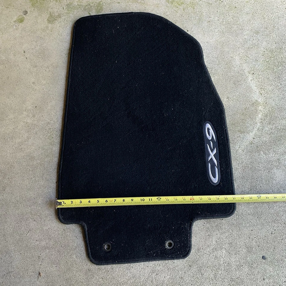 Alfombrilla delantera derecha Mazda CX-9 0000-89-N03B tela negra Foto 2 de 4