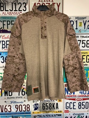 US Marine Corps Desert MARPAT FROG UBACS FR Shirt USMC Size Medium