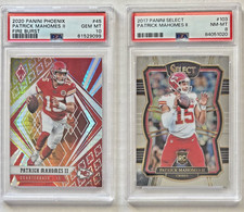 2017 Panini Select Patrick Mahomes II RC Prizm  PSA 8