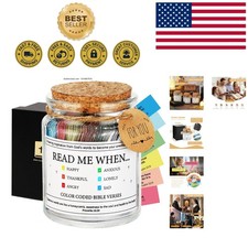 Colorful Bible Verse Jar with 90 Inspiring Scriptures - Perfect Christian Gift