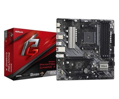 Motherboard B550M PHANTOM GAMING 4 AM4 4DDR4 HDMI/DP mATX ASRock
