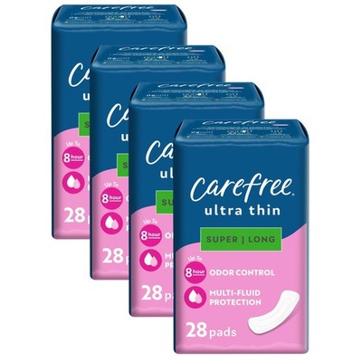 Carefree Ultra Thin Super Long Pads Pack Of 3 All Day Comfort Protection