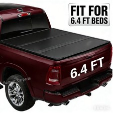 Hard Tri-fold Tonneau Cover For 2009- 2025 2026 Dodge Ram 1500 6.4ft Truck Bed