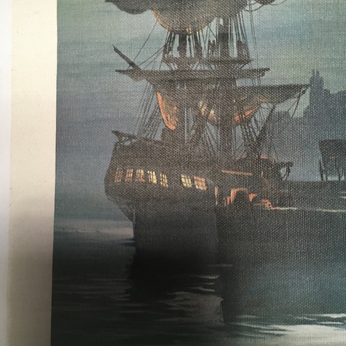 Historic Mystic Harbor 24x18 Canvas Print Lloyd Garrison Foggy Clipper Ship NEW - Picture 11 of 16