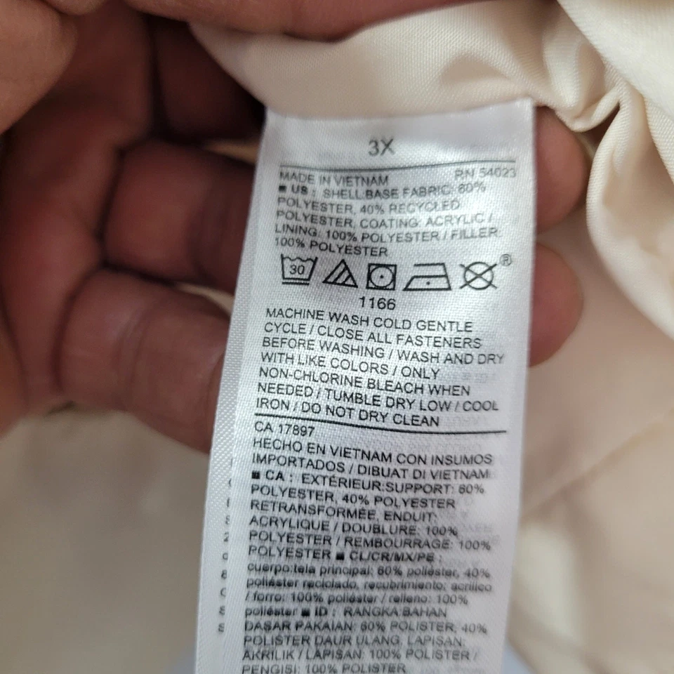 Old Navy Pale Yellow Women's Crop Puffer Jacket Size 3X NWT 91825-1Clo3 - Image 3 of 4