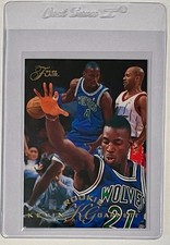 Kevin Garnett 1995-96 Flair #206 Rookie Card. rookie card picture