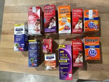 Children s Mixed Lot Of Meds- Cold/Cough Fever/Pain Reducer- 12 CT - In Date