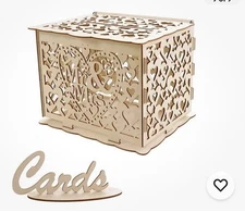 Wedding Card Box with Lock Wooden Memory DecorationWooden Box Creative Beauti...