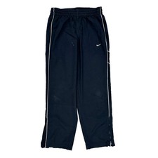 Nike Track Pants - Large Black Polyester