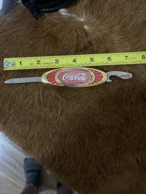 Franklin Mint Coca Cola Knife and Bottle Opener Set