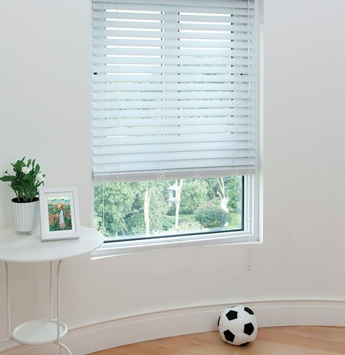 2" Premium Faux Wood CORDED Blind - White Various Sizes - Picture 3 of 12