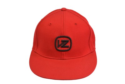 Von Zipper IKONIC Red Black Embroidered Logo Fitted Baseball Cap Men's Hat