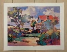 "Beachfront" Art Print by Betty Anglin Smith