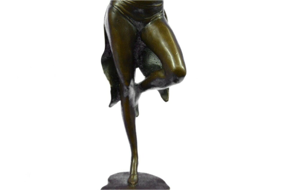 Bronze Art Deco Elegant Statue Vintage Jazz Broadway Drama Theatre