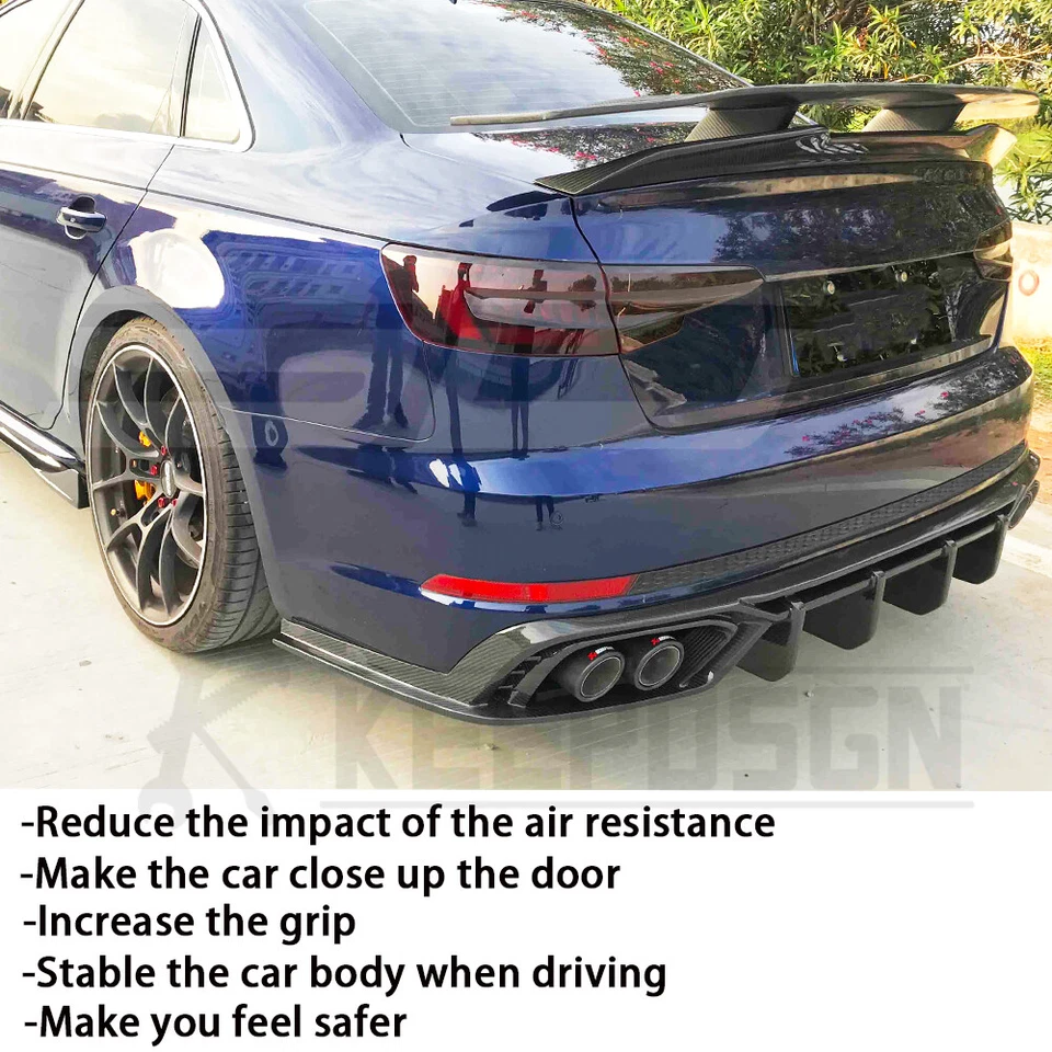 46" Rear Trunk Spoiler Lip Wing Racing Glossy Black For Nissan 200SX 240SX 300ZX - Image 3 of 4