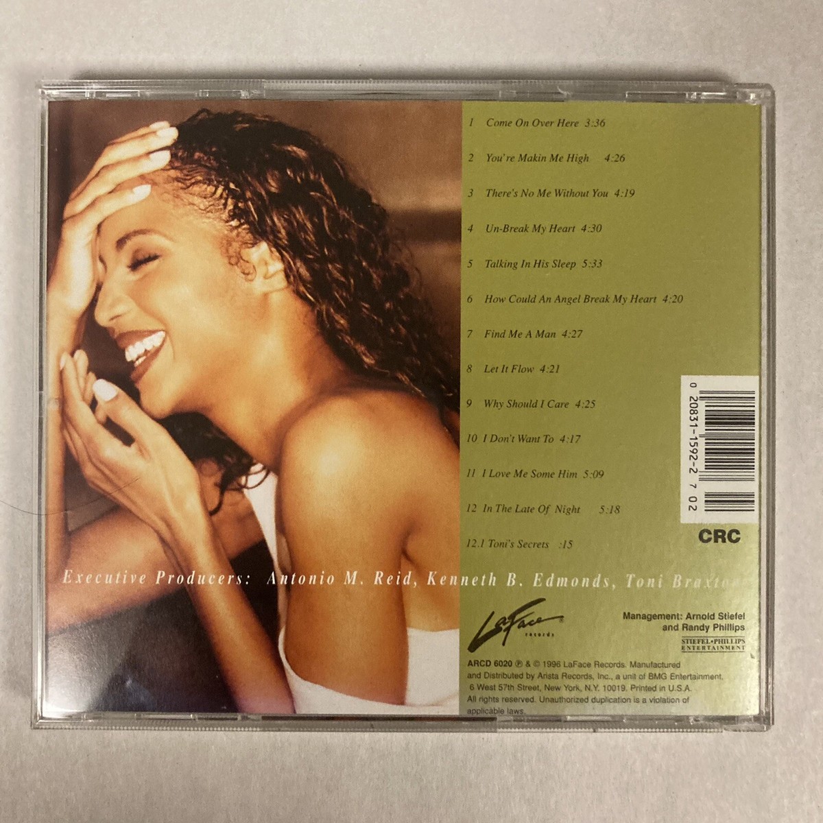 Toni Braxton – Secrets CD 1996 LaFace Records R&B Un-Break My