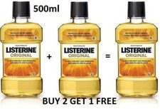 Image of Listerine Original Mouthwash 500 ml | BUY 2 GET 1 FREE | 