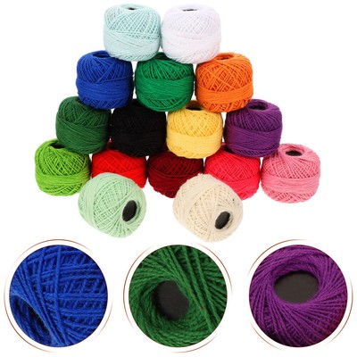 16 Rolls Premium Gentle Strong Embroidery Thread Embroidery Supply Handcraft