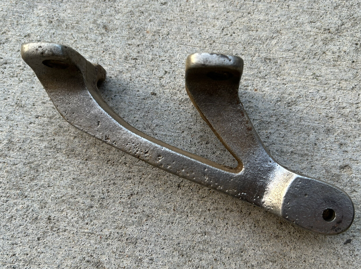 Antique Koken Barber Shop Chair Calf Rest Recline Bracket eBay