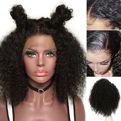 Unice Wig Brazilian Afro Kinky Curly 13x4 Lace Front Wigs Human