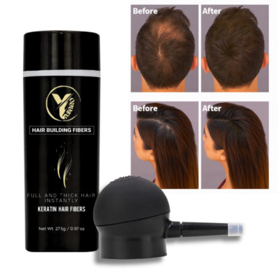 Yasbro Hair Buiding Fibers and Spray Applikator Keratin Haarfasern UK Ware