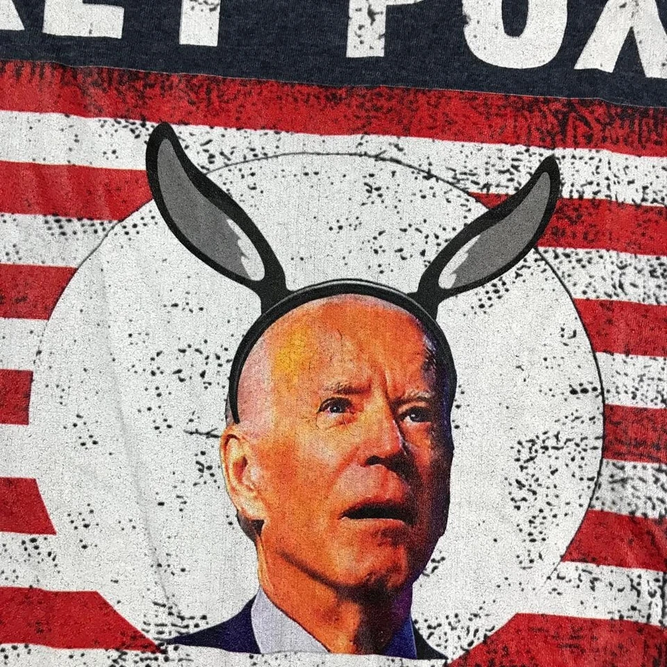 Camisa Joe Biden Para Hombres XL Gris Burro Viruela La Enfermedad Destruyendo América Camiseta Divertida Foto 3 de 4