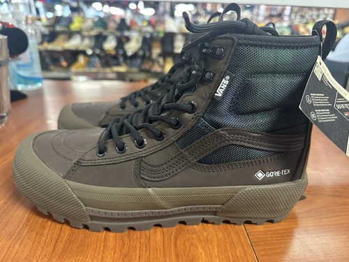 Vans Sk8-Hi Gore Tex MTE 3 Tech Plaid Brown Green VN0A5I11BGS Men's Size 7.5