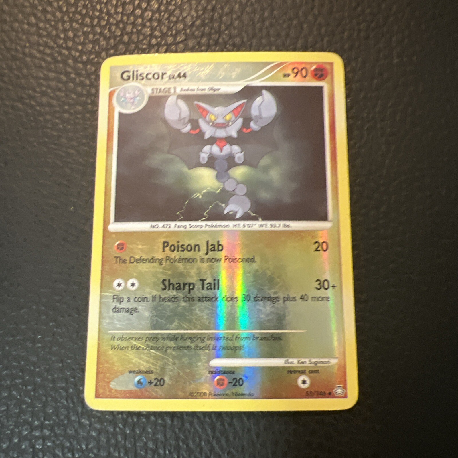 Gliscor - 55/146 Reverse Holo Legends Awakened Pokemon 2008 Vintage LP *