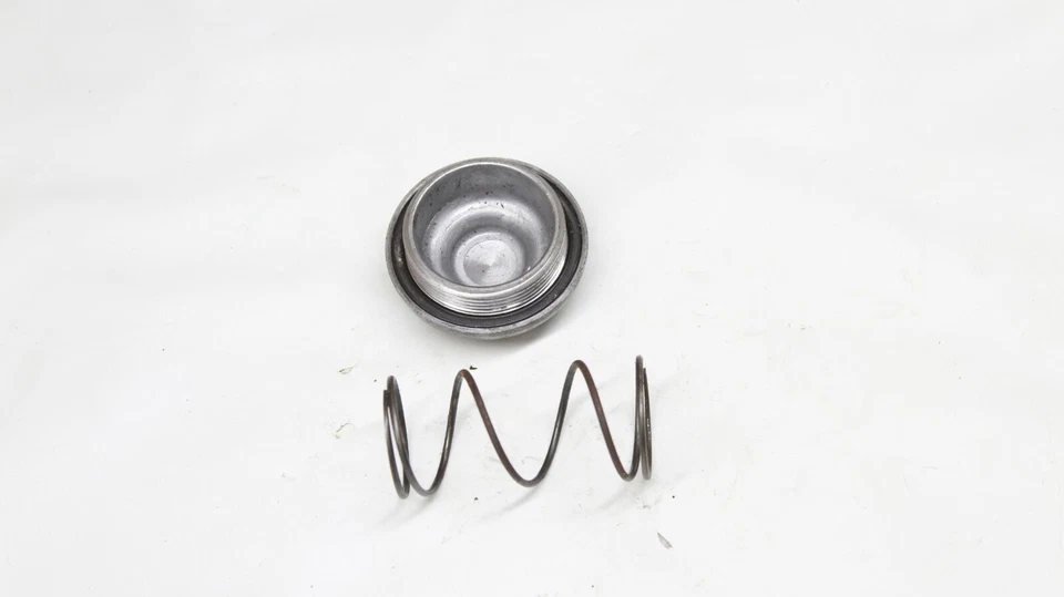 Honda XL125 XL 125 1977 76-78 tapa filtro aceite cubierta resorte Foto 3 de 4