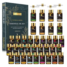 MAYJAM 35x5ml Pure Essential Oil Gift Set Fragrance Oils for Diffuser Humidifier