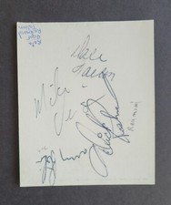 Dick Redmond - Mike Veisor - Darcy Rota - Dale Tallon signed Blackhawks cut