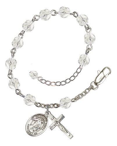 TÚ ELIGES Pulsera Rosario de Plata Patrona Felicidad Abril Piedra Natal Cristal - Imagen 88 de 246