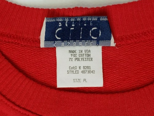 Vintage Clio Casually Petites gestreifter roter Pullover Damengröße PL hergestellt in den USA - Bild 4 von 6