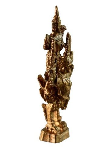 Statuetta Vishnu Su il Suo Montatura Garuda - Amuleto Thailandia 460 - Picture 4 of 9