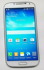 Samsung SGH-M919 Galaxy S4 4G LTE White Frost Unlocked, Used -Fair