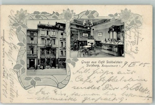 13291604 - 4100 Duisburg Cafe Dobbelstein Knueppelmarkt 1 Passepartout