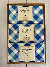 3 Bath and Body Works GINGHAM Shea Cleansing Bar 5 oz New Soap