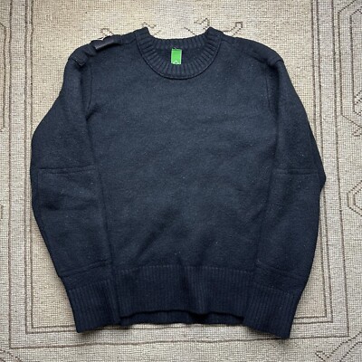 Ma Strum Black Knit Jumper Sweatshirt Size Small See Description